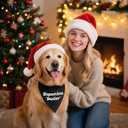 Dopamine Dealer Black Dog Bandana, Cute Dogs Adjustable Triangle Scarf Decoration, Funny Photo Prop Accessories for Outdoor Yard Play with Pets, Birthday Gifts for Pet Owner Puppy Dad Mom