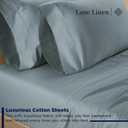 Lane Linen 100% Cotton Pillow Cases King Size Set of 2, 600 Thread Count Satin Soft King Pillowcase with Envelope Closure, Cooling & Breathable - Easy Fit- King Size Pillow Covers (20" x 40") - Blue