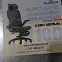 COLAMY Ergonomic Mesh Office Chair, High Back Office Chair, Computer Executive Desk Chair with Lumbar Support,Adjustable Headrest and 4D Arms, Slide Seat, Tilt Lock-Darkgrey New