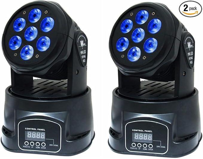 XPCLEOYZ 2PCS Moving Head Dj Lights
