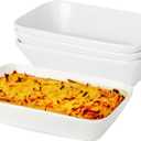 13.5oz Ceramic Small Baking Dish 4 Pack, 7  4.3 x 1.5 Inch Rectangle Baking Dish for Oven, Small Rectangle Ramekin, Individual Portion Casserole Dishes in Microwave Air Fryer Toaster Oven