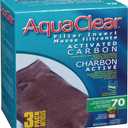 AquaClear 70 Activated Carbon Inserts, Aquarium Filter Replacement Media, 3-Pack, A1386 , White