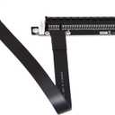 Cablecc PCI-E Gen3.0 1x to 16x Riser Cable 30cm PCI-Express PCI-E X16 Extender Right Angled Elbow Design (0.3M)