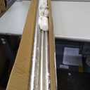 1 1/8 Inch Diameter Curtain Rods 144 to 240 Inches(12-20ft), Telescoping Heavy Duty Large Drapery Rod with Adjustable Aluminum Alloy Bracket, Solid End Caps for Windows Decoration, Brushed Nickel