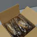 LIYH 102 Pcs Gold Plastic Silverware Cutlery Sets - Disposable Plastic Silverware Heavyduty, Disposable Utensil Sets, 34 of Each Forks, Knives & Spoons Flatware Set for Party Birthday