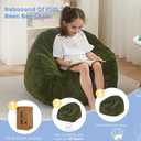 MAXYOYO Bean Bag Chair for Kids, Shell Shaped Bean Bag Couch for Boys and Girls, Toddler Chair Bean Bag Sofa for Playroom, Nursery Room, Green, Standard