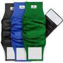 Pet Parents Washable Belly Bands for Male Dogs (3pack) + Extendrs of Durable Dog Diapers Male, Premium Male Dog Diapers & Dog Wraps (Small, Gentlemen) (Small (13-16"))