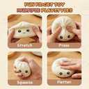 Dumpling Squishy 4 Pack, Dumpling Squishies Fidget Sensory Toys, Colorful Dumplings Stress Balls for Anxiety Relief, Bao Bun Squishy for Kids Adults Presents