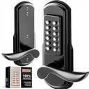 Keyless Door Lock with Keypad, Right Handed Mechanical Door Lock, Security Combination Digital Stainless Steel 304 - Not a Deadbolt (Missing Parts)