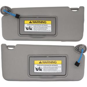 Grey Sun Visor Compatible with Accord 2008-2012 2013 2014 2015 2016 2017 83280-TA0-A91ZB 83280-TA5-A51ZA (Grey,A Pair Left+Right)