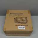 JUNCHU CHERRY Wire Storage Basket 2 Packs, Wall Mounted Kitchen Bathroom, Hanging Cabinet Door Storage Basket, no Drilling, Supporting 2 Types of Hooks, Strong Bearing, Suitable for Home, White