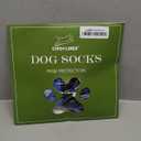 EXPAWLORER Anti Slip Dog Socks to Prevent Licking Paws, Dog Shoes for Hot Pavement, Dog Booties for Hardwood Floors, Dog Boots & Paw Protectors with Grippers for Small Medium Large Senior Dogs Blue M (Pair of 2)