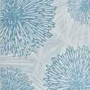 WITSHOCK 6x9 Washable Rug for Living Room,Modern Floral Distress Print Pattern Area Rugs,Stain Resistant with Non Slip Backing Carpet for Dining Room,Bedroom & Home Decor,Blue/Light Blue