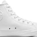 Converse Unisex Adult Chuck Taylor All Star Leather High Top Sneaker, 9.5 Womens/7.5 Mens