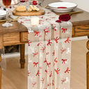 Artoid Mode Gauze Table Runner with Red Bows 30 X 115