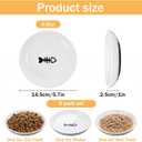 6pcs Cat Food Bowl No Spill Ceramic Cat Bowls Shallow Plates Anti Whisker Fatigue Cats Bowl Set Cats Dishes with Nonslip Silicone Bottom Shallow Wide Kitten Plates for Feeding Indoor Food Water