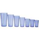 Winco Pebbled Tumblers, 8-Ounce, Blue
