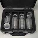 Coin Case Contains 60 Pcs Clear Plastic Coin Capsules, up to 40mm Coin Collection American Silver Eagle Liberty Coin17/20/25/27/30/33/38/40mm