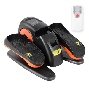 Under Desk Elliptical Machine for Seniors, Electric Seated Pedal Leg Exerciser While Sitting, Forward & Reverse Direction Elliptical Exercise Machine, Portable Mini Under Desk Elliptical