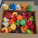 LINICE 100 Pcs Rubber Ducks, Random Assortment Ducks Bulk, Mini Rubber Duckies for Toddler Baby Bath Toys, Kids Bath Pool Toys Birthday Gifts Party Favors