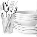 Bonuci 6 Pcs Weighted Utensils for Hand Tremors and Parkinsons Patients Weight Silver Cutlery Set Utensils for Eating Spoons for Adaptive Eating Flatware(Silver)