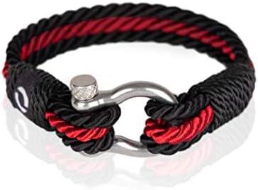 Mover Bracelets Paracord Bracelet for Men - Twisted Rope Bracelets for Men, Handmade Mens Bracelets Jewelry, Boyfriend Gifts Birthday, Pulseras Para Hombres, Men's Bracelet Gifts for Son Pack Of 2