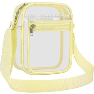COK Clear Purse for Stadium Events Clear Crossbody Bag for Women and Men with Front Pocket for Concerts Festivals