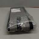 Onlyeasy Under Bed Shoe Storage Organizer with Sturdy Handles and Clear Window 1 Pack Fits 12 Pairs, Premium Foldable Underbed Shoes Container Box for Closet, Linen-like Black, MXAUBSB1P