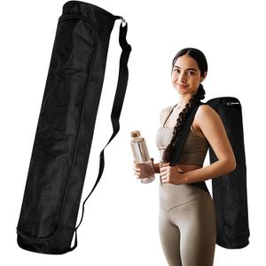 Yoga Mat Bag, Full Zip Exercise Yoga Mat Carrier Bag with Adjustable Strap, Yoga' Mat' Carry Bags Pilates Bags for Women & Men