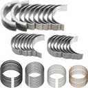 STD Main & Rod Bearing with Piston Rings Compatible with Chevy GM LS Gen III IV 4.8L 5.3L - LM7 LR4 L59 LS4 LY2 L20 LY5 LMG LMF LH6 LC9 L33 V8 1999-2016 Replace 2M4978 MS2199P CB663 41859CP
