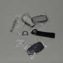 YO&YOYE Compatible with Chevy Key Fob Cover with Keychain Leather Key Case Protector for Chevrolet Equinox Camaro Cruze Malibu Sonic Smart Key (Black)