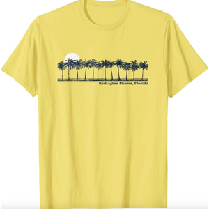 Redington Shores Vintage 70s Retro Throwback Design T-Shirt, Size S