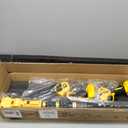 4-in-1 Cordless Pole Saw & Electric Pruning Shears for DeWalt 20V Battery, 8 Inch Brushless Mini Chainsaw with Extension Pole, 15 Ft Reach, Auto Oiling, for Tree Trimmer Branch Cutter(NO Battery) (Yellow)