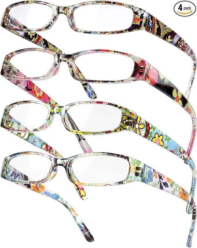 Gaoye 1.5 Readers for Women, Blue Light Blocking Reading Glasses, Stylish Reading Glasses for Women in 4 Patterns