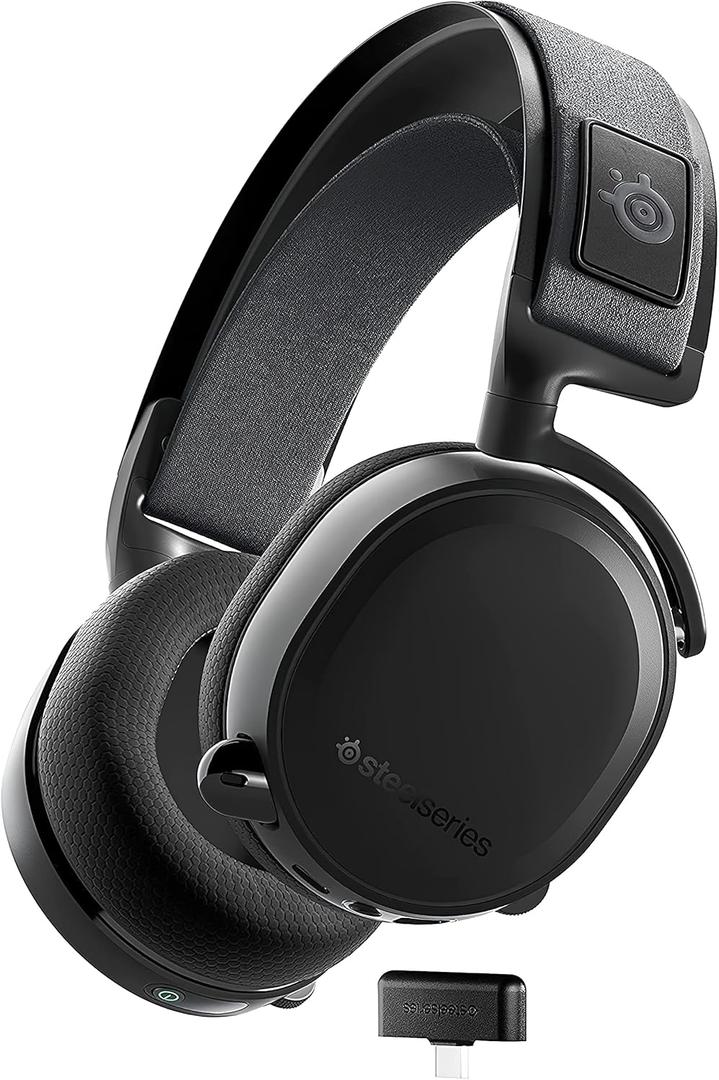 SteelSeries Arctis 7+ Wireless Gaming Headset  Lossless 2.4 GHz  30 Hour Battery Life  USB-C  7.1 Surround  For PC, PS5, PS4, Mac, Android and Switch - Black