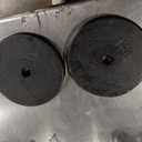 Yes4All Standard Weight Plates, 1-Inch Cast Iron Barbell Weights, Wide Range 540 LB, Ideal for Strength Training & Workout Routine  Set of 4