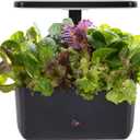 AeroGarden Harvest 2.0, Indoor Garden Hydroponic System with LED Grow Light, Holds up to 6 AeroGarden Pods, Black