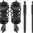 4PCS Front & Rear Shock Absorber Complete Strut Assembly, Compatible with Honda Civic Sedan 1.3L 1.8L 2006-2011, Acura CSX 2.0L 2006-2011, Replacement OE 172287 172286 5609