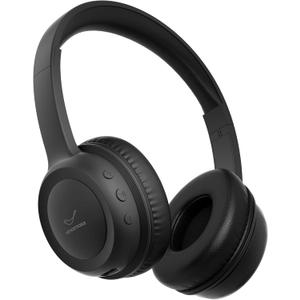 Vinamass Kids Bluetooth Headphones,Kids Wireless Headphone with 85dBVolume Limiter, 30H Playtime, Adjustable Headband,Over-Ear Headphones for Kid School Online Class Travel (Black)