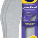 Dr Scholl’s Go Sockless! Cushioning Insoles for Women Men Unisex, 3 Pairs, Trim to Fit - Absorbs Moisture to Keep Feet Dry, Shoe Inserts for Women Men with Plush Terry Cloth Layer for Added Comfort, Size: Mens 7-13 Womens 5-10