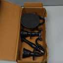 Rely+ 3 Arm Baby Candelabra Black Matte 8 Inch Taper Candle Holders Gothic Decorations Candlesticks Holder Home Decor Wedding Parties Centerpiece for Dining Table