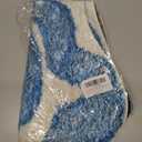 CUANBOZAM Bow-Shaped Bathroom Rug Mat - Handmade Plush Bathmat 30''x24'' (75x60cm) Non-Slip Bow Bathroom Decor for Girls, Coquette Aesthetic Room & Vanity Shaggy Floor Mat (Blue)