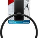 Command Hand Towel Holder Matte Black with Water Resistant Command Strips, Rust Resistant Bathroom Organizer, Holds up to 5 lbs (Large)