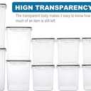 VERONES Large Tall Airtight Food Storage Containers, 10 PACK Plastic Airtight Kitchen & Pantry Organization, Ideal for Flour & Sugar Plastic Canisters with Labels