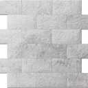 Art3d 10-Pack Peel and Stick Backsplash Wall Tile for Kitchen Bathroom Fireplace Vanitity in Natural White, 11.3"x13.5"
