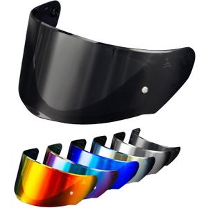 PSLER Assault Rapid Helmet Visor - Motorcycle Helmet Face Shield Accessories Replacement for Assault Rapid FF320 FF353 FF328 FF800,Dark Black