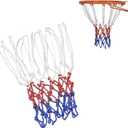 Basketball Net Replacement, Basketball Hoop Net, Basketball Net Outdoor Heavy Duty, Basketball Replacement Nets for Indoor Outdoor, All Weather Anti Whip, 12 Loops Standard Size