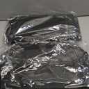 Car Seat Organizers,Multi-functional Back Seat Protectors, Storage Pouches, and Tray Holders (for Cars, Kids, Seat Back and Rear Seats) (Plain Black, 2 Pcs)