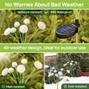 Solar Garden Lights, 4-Pack Dual Mode LED Solar Mushroom Lights, Waterproof Firefly Outdoor Decor for Yard, Patio, and Pathway Warm White Jellyfish Ambiance
