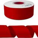 Ribbli Red Grosgrain Ribbon, 1-1/2 inches x Continuous 25 Yards,Use for Bows DIY Hair Accessories,Gift Wrapping,Craft and Sewing